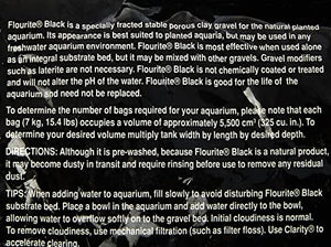 Seachem Flourite Black Clay Gravel - Stable Porous Natural Planted Aquarium Substrate 15.4 lbs