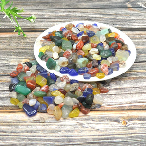 Natural Colour Agate Stones And Crystals Gravel Small Tumbled Stone Tank Decor  Healing Energy Gemstone Home Aquarium Decoration