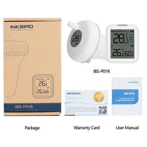 INKBIRD IBS-P01R Wireless Floating Pool Thermometer Pet Bath for Swimming Pool, Bath Water, Spas, Aquariums & Fish Ponds