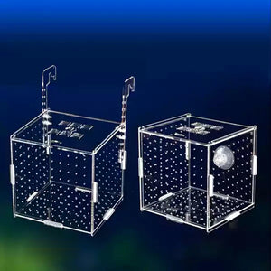 Aquarium Isolation Box Fish Tank Small Fry Breeding Box Transparent Acrylic Single Grid Double Grid Aquarium Supplies