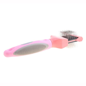 Double Sided Pet Brush Dog Hair Fur Bristle Grooming Shedding Cleaning Massage Comb Styling Tool