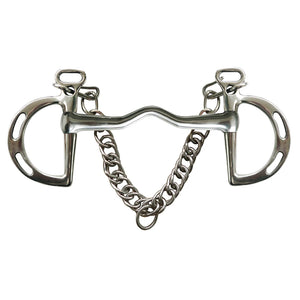 Stable Wide Port Weymouth Bit Combination Snaffle Horse Bit Equestrian