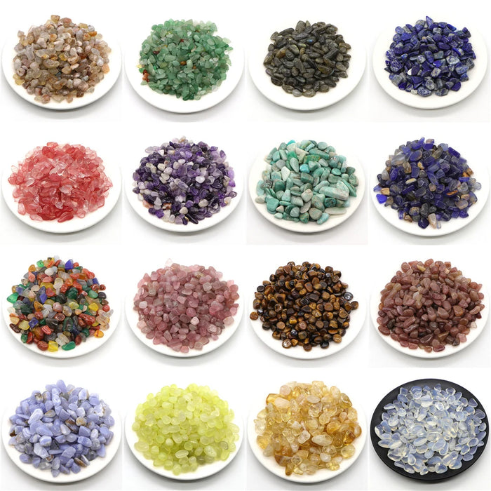 Natural Crystals Quartz Healing Stones Gravel Specimen Jewelry Making Decor Bulk Tumbled Gemstone Home Aquarium Decoration