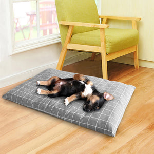 Winter Dog Bed Warm Dog House Soft Pet Sleeping Mattress Plaid Mat Cat Beds Blanket Cushion Small Medium Large Dogs Sofa Kennel