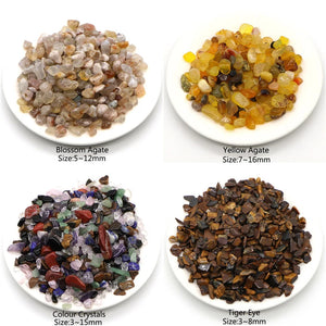 Natural Crystals Quartz Healing Stones Gravel Specimen Jewelry Making Decor Bulk Tumbled Gemstone Home Aquarium Decoration