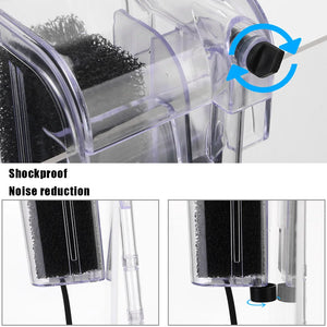 Water Pumps External Hang Up Filter for Aquarium Fish Tank Filter Mini Aquarium Filter Oxygen Submersible Water Purifier