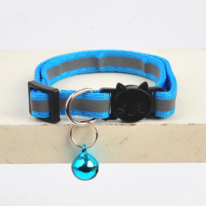 Reflective Nylon Dog Collar Night Safety Flashing Light Up Adjustable Dog Leash Pet Collar for Cats And Small Dogs Pet Supplies