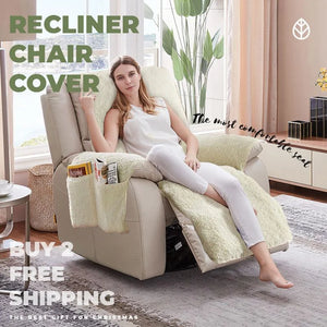 Recliner Chair Cover 190cm Fleece Washable Blankets Sofa Towel Recliner Protection Pad Furniture Cover Dog Pets Seat Mat