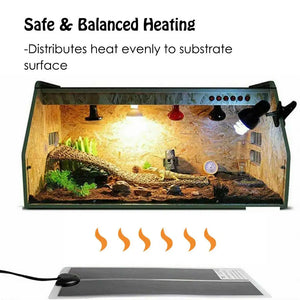 5-35W Terrarium Reptiles Heat Mat Climbing Pet Heating Warm Pads Adjustable Temperature Controller Mats Reptiles Supplies