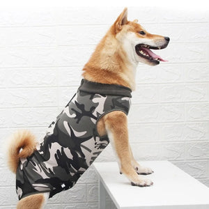 2023 New Dog Recovery Suit Abdominal Wound Puppy Surgical Clothes Post-Operative Vest Pet After Surgery Wear Substitute