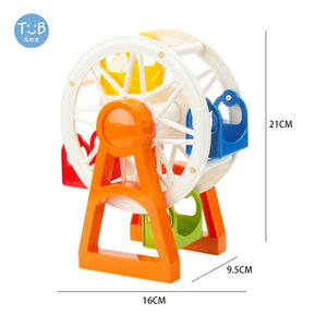 Big Building Blocks Accessories Princess Carriage Horse Ferris Wheel Rotating Parts Swing Puzzle Diy Hot Toys For Children Gift