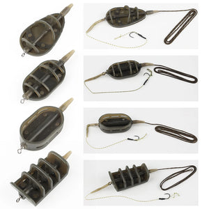 W.P.E Carp Fishing Accessories Method Feeder 40g-80g Rig Hair Europe Carp Fish Group Hook Rig Carp Fishing Feeder Tackle