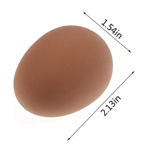 1 Pcs Novelty Bouncy Eggs Realistic Fake Rubber Bouncing BallsModel Farm Chicken Nesting Hen Hatching Egg  Pet Toy Prank Joke