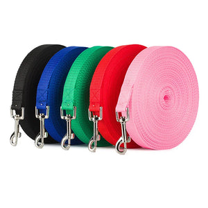 Nylon Dog Leashes 3 Colors 1.5M 1.8M 3M 4.5M 6M 10M Pet Walking Training Leash Long Cats Dogs Harness Lead Strap Belt