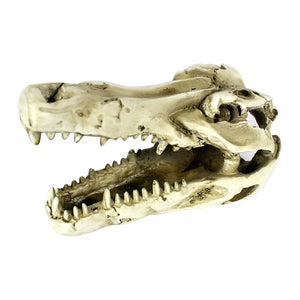 Crocodile dinosaur bone dodge house resin reptile habitat aquatic landscape simulation skull aquarium decoration