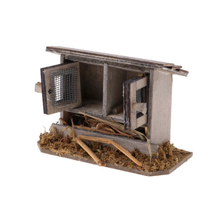 12th Chicken Coop Nest Hen House Garden Miniatures Doll House Decoration