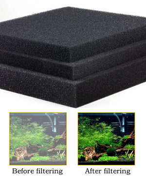 15/25/35/50PPI Bio Sponge Filter Media Pads Cut-to-fit Foam for Aquarium Fish Tanks Koi Ponds Filter Foam Sponges 1/2/3/4/5cm