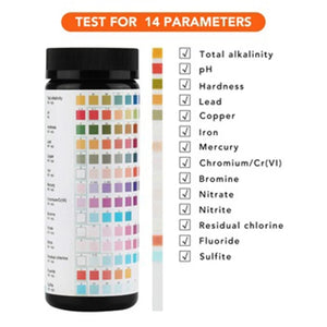 Drinking Water Test Kit Testing Strips for Hardness Chlorine Fluoride Trace Heavy Metals pH Balance and MoreTest  Aquarium Water