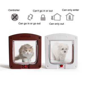 Pet Cat Puppy Dog Gates Door Lockable Safe Flap Door Pet Safety Products Lock Suitable for Any Wall Or Doors Puerta Para Perro