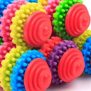 Health Durable Gear Gums Teething Teeth Rubber Pet Cat Dog Toys Pet Dog Puppy Dental Pet Supplies Chew Toys for Large Small Dogs