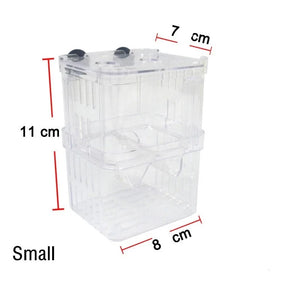 Aquarium Breeder Box Breeding Incubator Small Fish Hatchery Acrylic Divider for Shrimp Clownfish Aggressive Fish Injured Fish