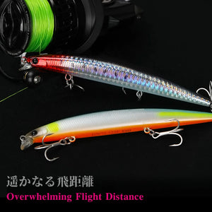 TSURINOYA Fishing Lure DW72 125mm 14.3g Shallow Range Floating Water Minnow Excellent Quality Hard Bait bass Fish Saltwater hook