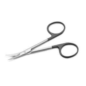 Black handle scissors double eyelid instrument tool stainless steel straight bend scissors