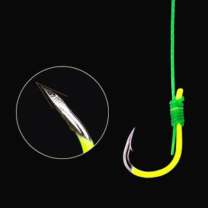 5 Pcs/Set Double Hook Fishing Line Stainless Steel Barbed Carp Hooks Bait Feeder Spring Fish Hook Tools Accessories fishing