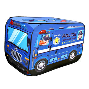 Children's Tent Popup Play Tent Toy Outdoor Foldable Playhouse Fire Truck Police Car icecream car kids Game House Bus Indoor