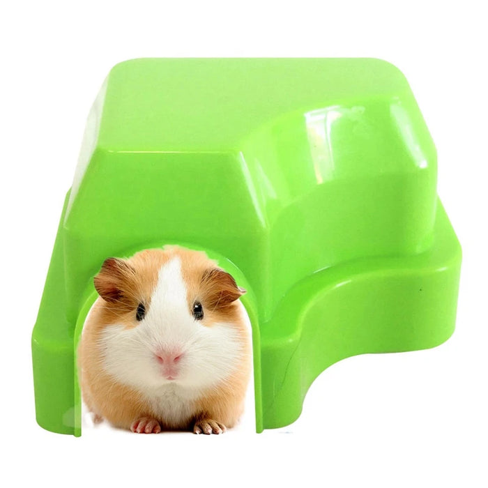 Plastic Mini Hamster House Bed Small Animal Hideout Hamster Habitat Hamster Cages Nest Shelter Small House For Cage Pet Supplies