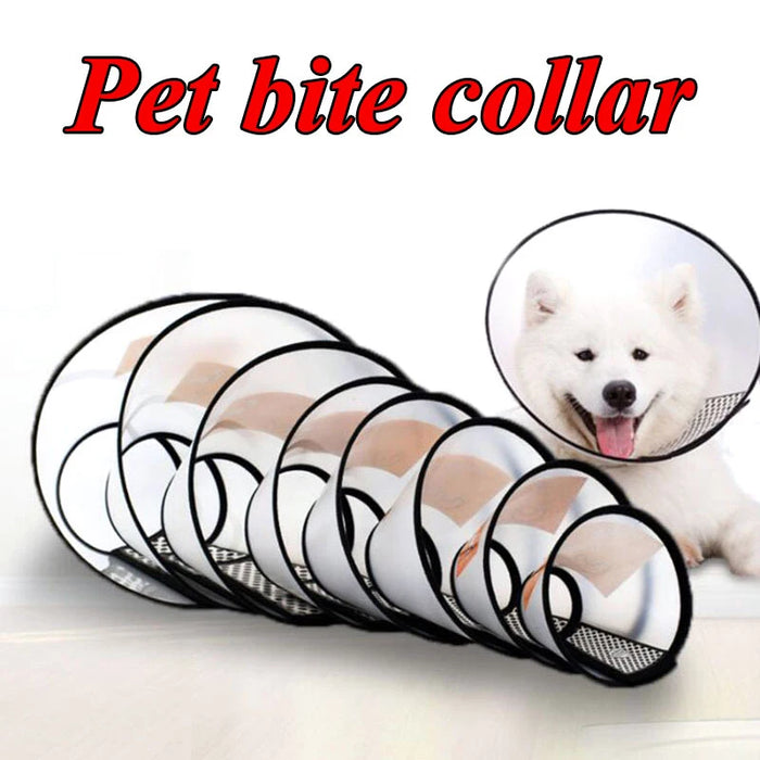 Pet Protective Collar Dog Neck Recovery Cone Collar Anti-Bite Lick Wound Healing Cat Dogs Health Training Medical Circle Tool