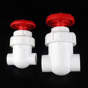 1pc High Quality PVC Pipe Gate Valve Precision Flow Control Sluice Switch Garden Irrigation Aquarium Fish Tank Joint I.D 20~63mm