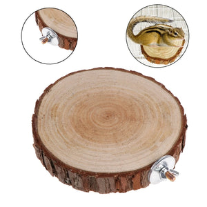 New Pet Parrot Bird Cage Perch Perches Platform Round Wooden Stand Board For Chinchilla Squirrel Birds Resk Toy 8/10/14cm