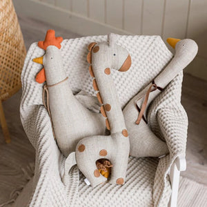 Nordic Style Lovely Stuffed Animal Toy kawaii Bambi Baby Girls Plush Doll Kids Baby Newborns Sleeping Accompany Doll Room Decor