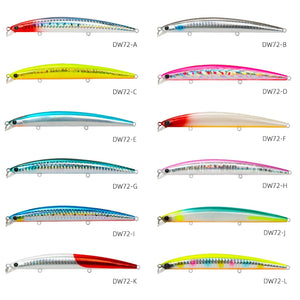 TSURINOYA Fishing Lure DW72 125mm 14.3g Shallow Range Floating Water Minnow Excellent Quality Hard Bait bass Fish Saltwater hook