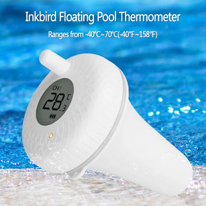 INKBIRD IBS-P01R Wireless Floating Pool Thermometer Pet Bath for Swimming Pool, Bath Water, Spas, Aquariums & Fish Ponds