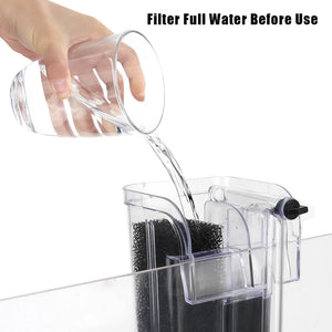 Water Pumps External Hang Up Filter for Aquarium Fish Tank Filter Mini Aquarium Filter Oxygen Submersible Water Purifier