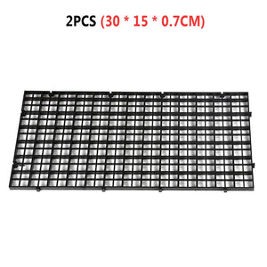 2pcs Gravel Grid Isolation Board Aquarium Separator Free Cut Fish Tank Divider Filtration Net Cleaning Tool Replacement Parts