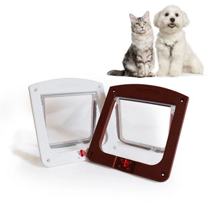 Pet Cat Puppy Dog Gates Door Lockable Safe Flap Door Pet Safety Products Lock Suitable for Any Wall Or Doors Puerta Para Perro