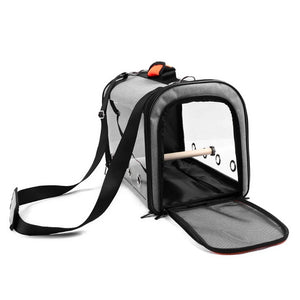 Multifunctional Bird Travel Bag with Perch Portable Pet Bird Parrot Carrier Transport Bag Breathable Go Out Travel Cage