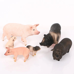 Action & Toy Figures Simulation Farm Animal Farmer Staff Feeder Models Pig Animal Figurine Educational Learning Kids Toys Gift