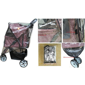 Clear Plastic Foldable Waterproof Pet Warm Portable Windproof Outdoor Travel Dog Stroller Cover Protection Pushchair Pram Cat