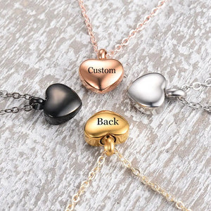 Engraved Heart Pets Paw Urn Necklace/Bracelet Heart Charms Memorial Ashes Urn Necklace/Bracelet Jewelry Makings keepsake Pendant