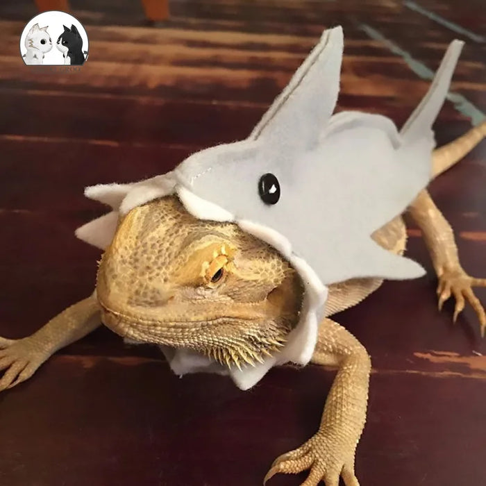 Cute Shark Shape Lizard Chameleon Shark Clothes Small Pet Clothes Gecko Costume for Bearded Dragon Reptiles Clothes Accessories