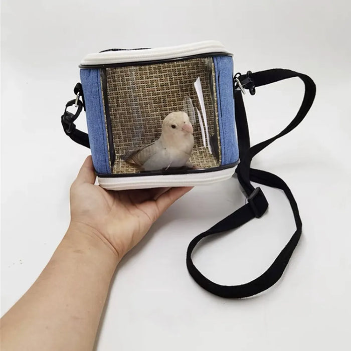 Super Portable Pet Bird Cage Parrot Carrier Travel Bag Breathable Lightweight Hamster Squirrel For Small Animals Pet Accessories