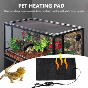 Pet Warm Heater Reptile Pets Heating Pad Climbing Pet With Thermostat Controller Terrarium Warmer Heated Mats Reptiles Supplies