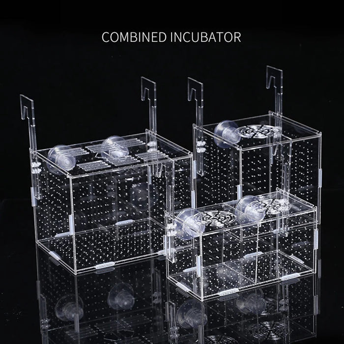 Acrylic Aquarium Box Small Fish Isolation Net Tropical Fish Breeding Box Production Box Fish Tank Aquarium Accessoories