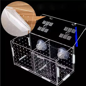 Aquarium Isolation Box Fish Tank Small Fry Breeding Box Transparent Acrylic Single Grid Double Grid Aquarium Supplies