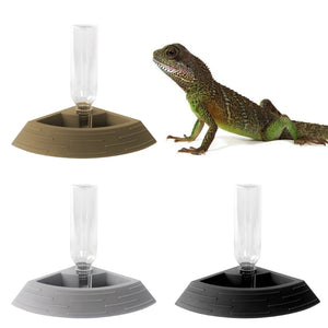 Reptile Water/Food Feeder Automatic Dispenser Feeding Accessories for Turtles Bearded Dragon Gecko for Terrarium Tank