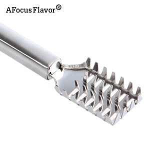 1 Pc Durable Stainless Steel Fish Scale Remover Scraper Cleaner Scaler Kitchenware Peelers Steel Fish Scales Brush